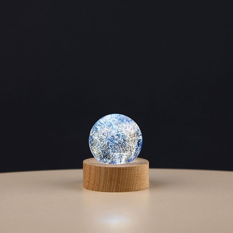 Seven Star Crystal Ball Light With Warm Colorful Glow