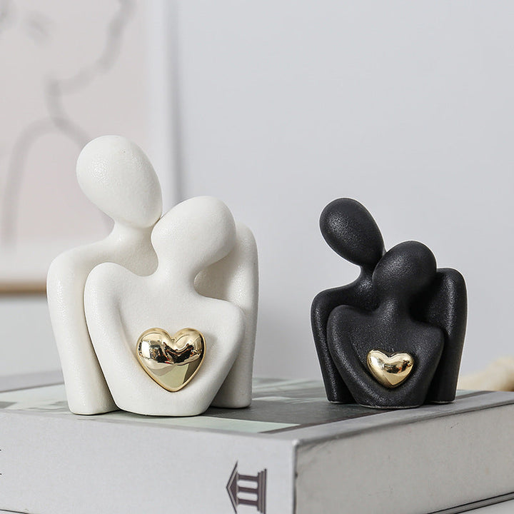 Couple Sculpture Decor for Modern Romantic Home Styling