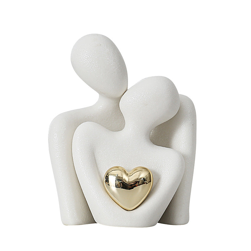 Couple Sculpture Decor for Modern Romantic Home Styling