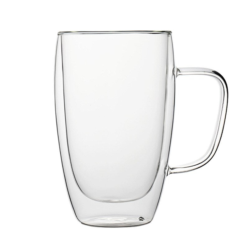 Bear Coffee Mug: Double-Wall Glass, Heat-Insulated