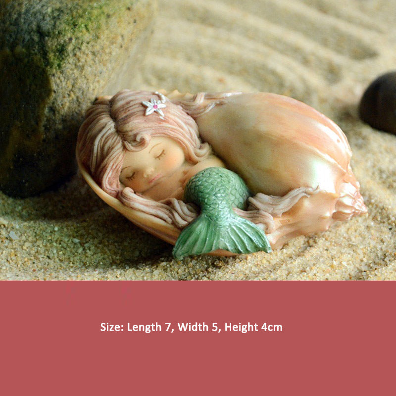Cute Mermaid Car Ornament for Whimsical Mini Displays