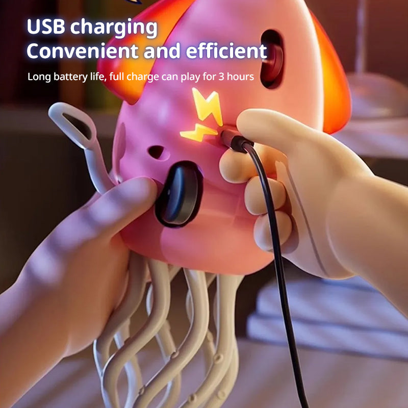 Interactive Dancing Squid Toy for Screen-Free Play