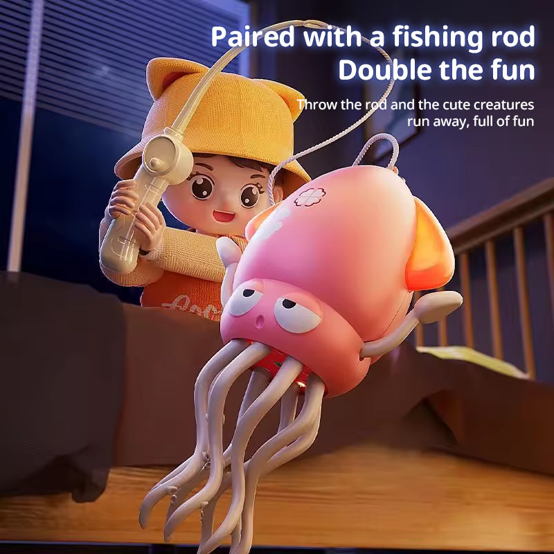 Interactive Dancing Squid Toy for Screen-Free Play