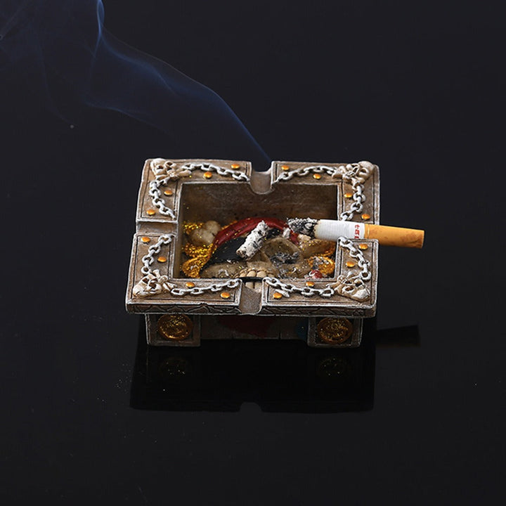 Pirate Skeleton Ashtray With Gothic Display Appeal