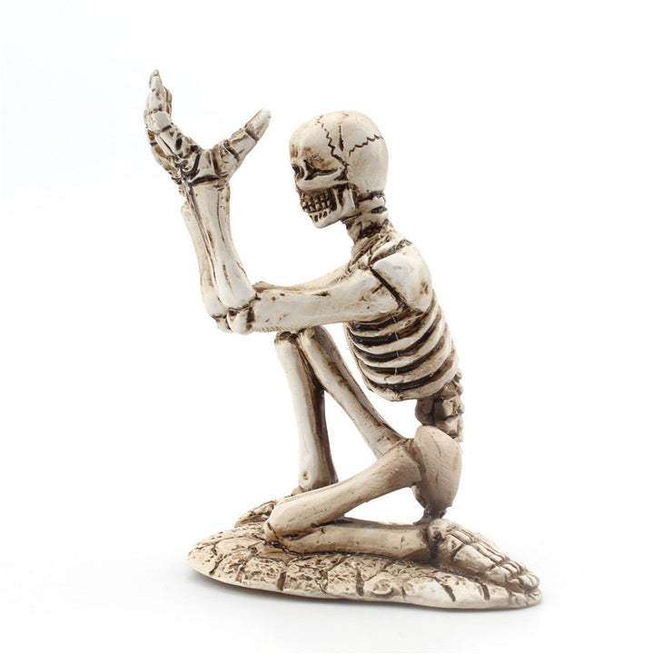 Decorative Skull Pen Holder for Gothic Desk Organization