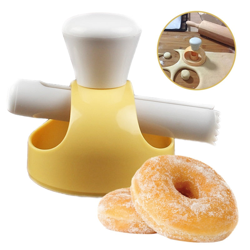 Homemade Doughnut Cutter Set with Plunger and Tongs