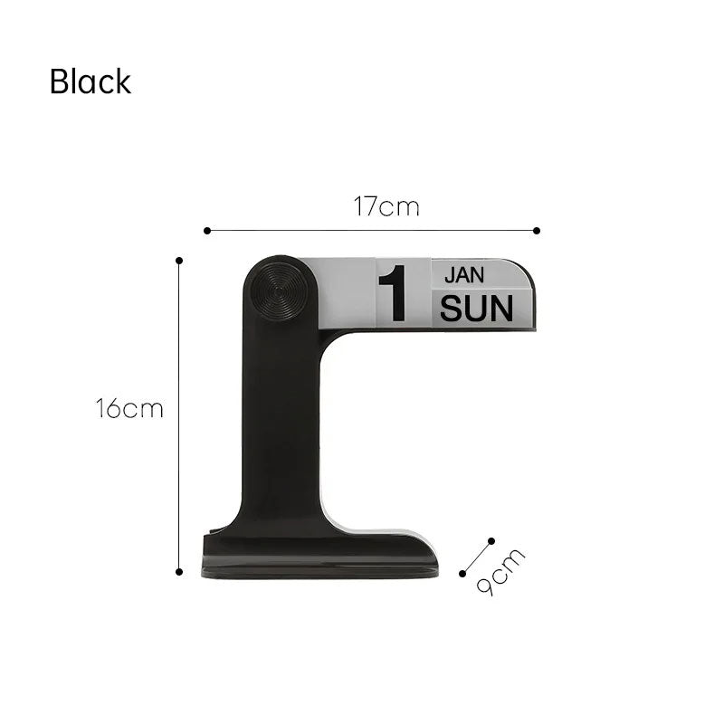 Flippable Desk Calendar With Sculptural Modern Design