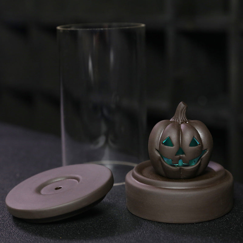 Halloween Pumpkin Backflow Incense Burner With Glow