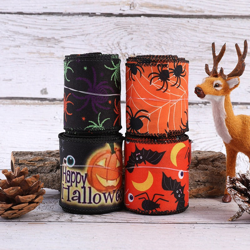 Halloween Decorative Ribbon for DIY Crafts & Party Décor