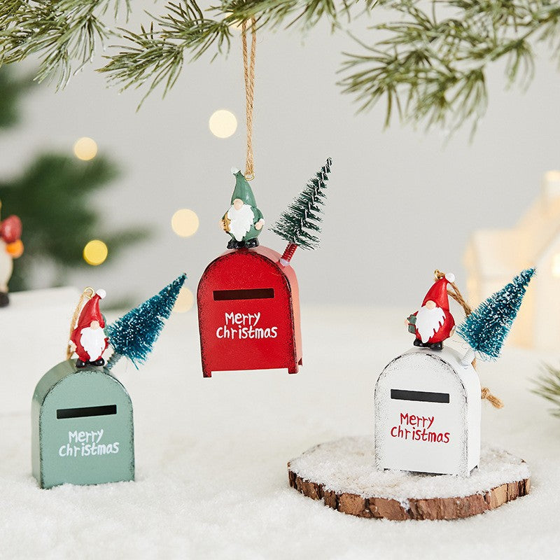 Vintage Iron Christmas Tree Ornaments, 7-Piece Set