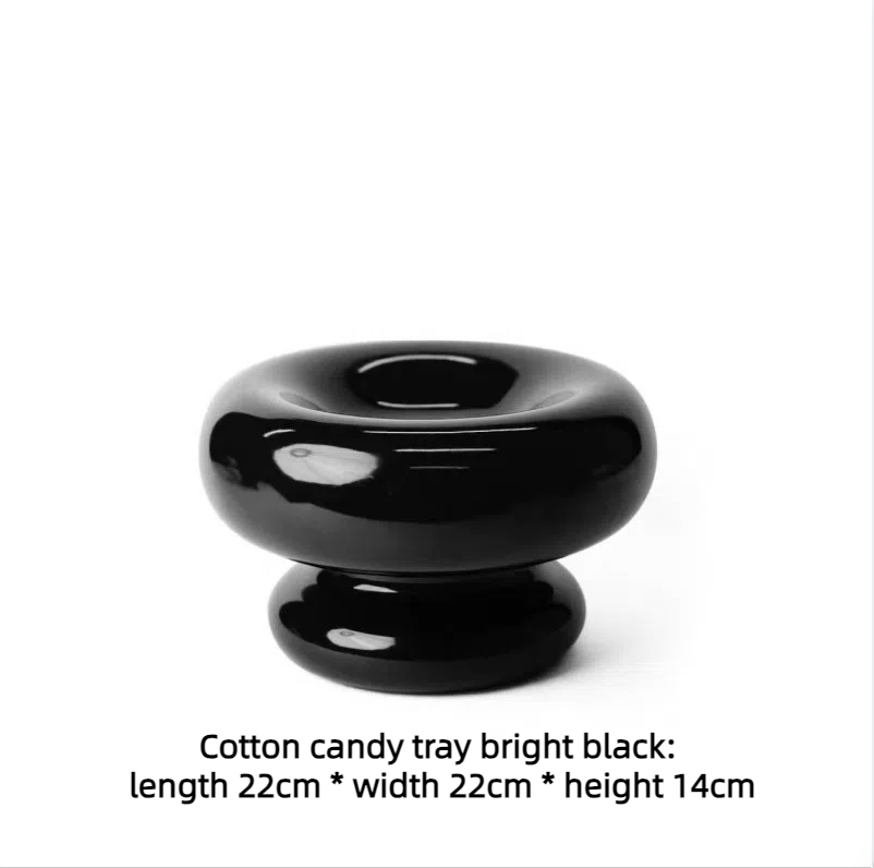 Ceramic Fruit Tray for Coffee Table, Glossy Centerpiece