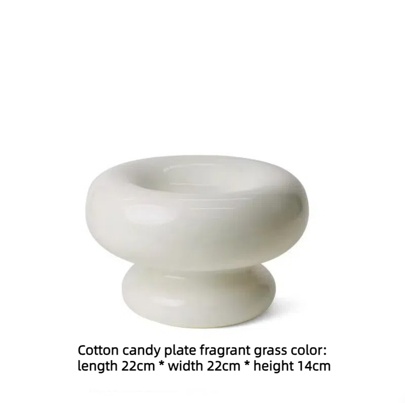 Ceramic Fruit Tray for Coffee Table, Glossy Centerpiece