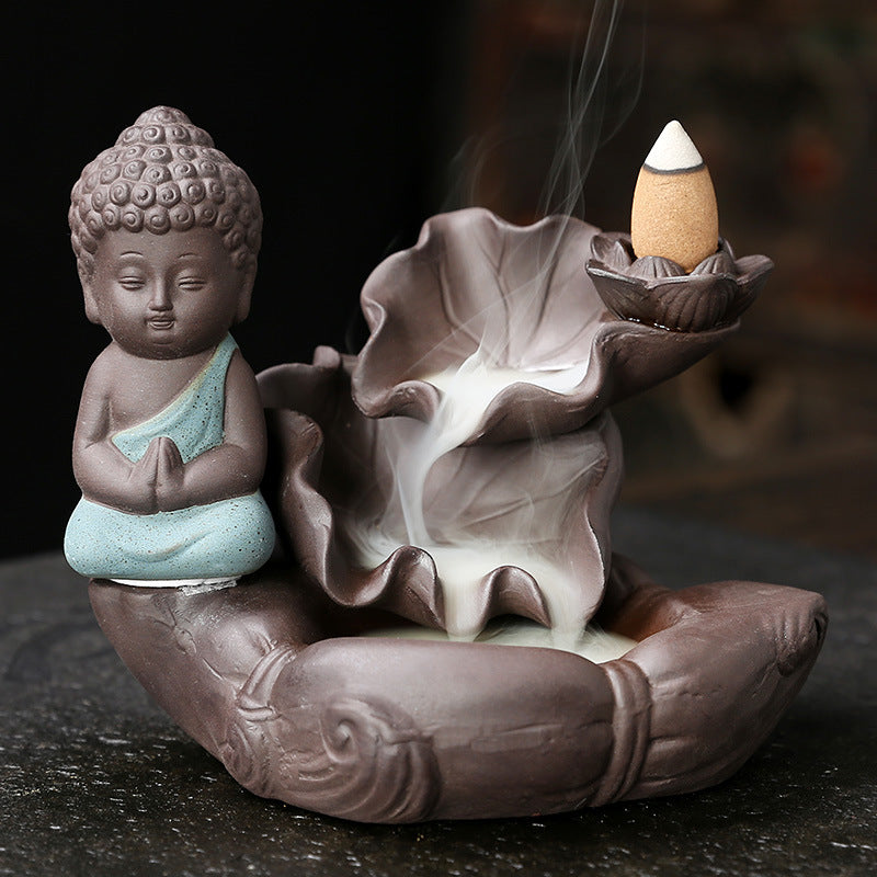 Backflow Incense Burner for Calming Smoke Waterfalls