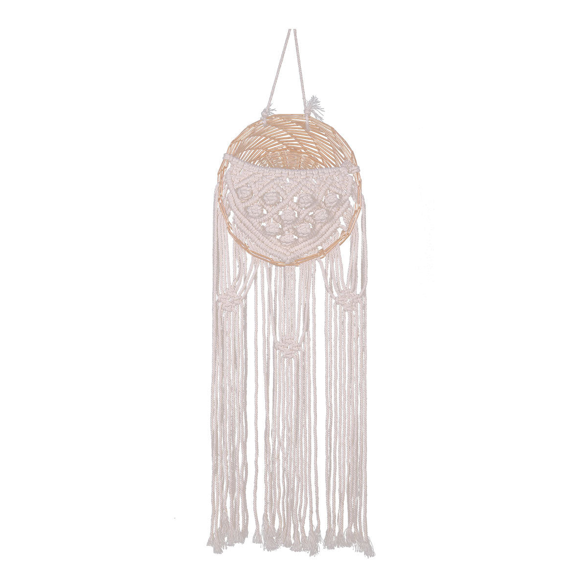Rattan Hanging Basket Wall Decor for Natural Texture