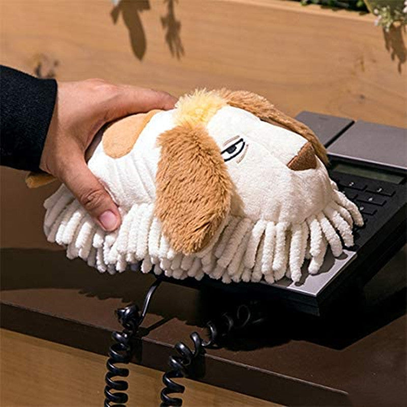 Plush Puppy Dust Cleaner for Desks, Shelves & More