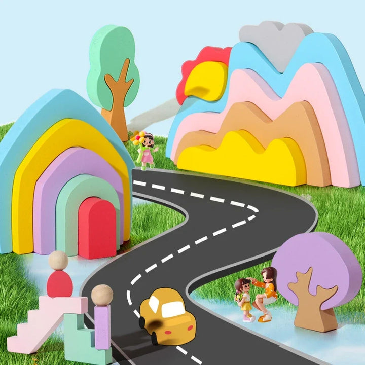 Wooden Building Blocks for Creative Early Learning Play