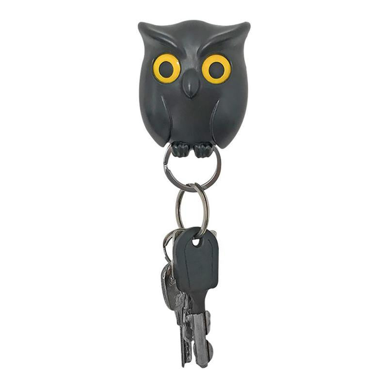 Magnetic Owl Key Hook, Non-Drill Entryway Key Holder