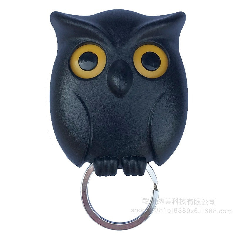 Magnetic Owl Key Hook, Non-Drill Entryway Key Holder