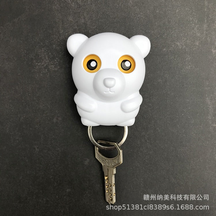 Magnetic Owl Key Hook, Non-Drill Entryway Key Holder