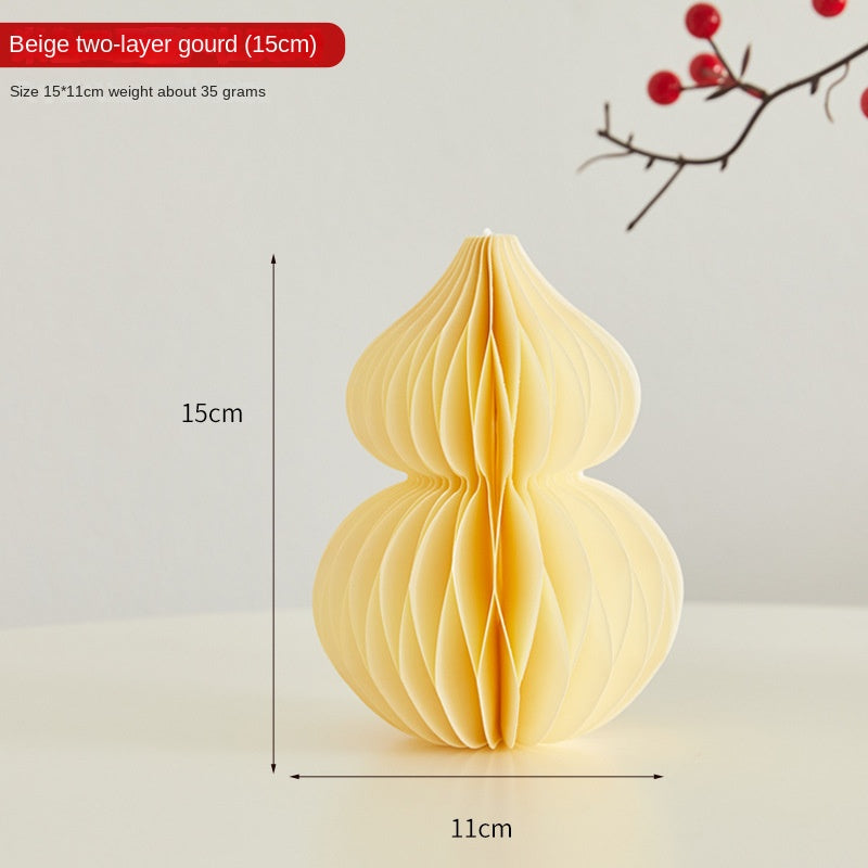 Paper Folding Gourd Ornament for Festive Home Decor