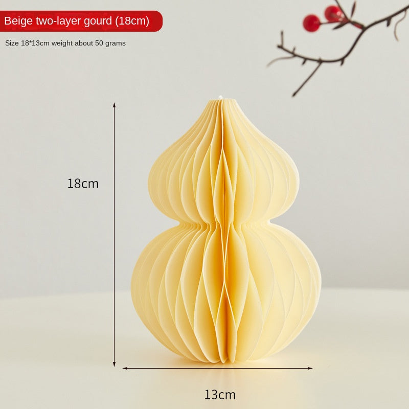 Paper Folding Gourd Ornament for Festive Home Decor
