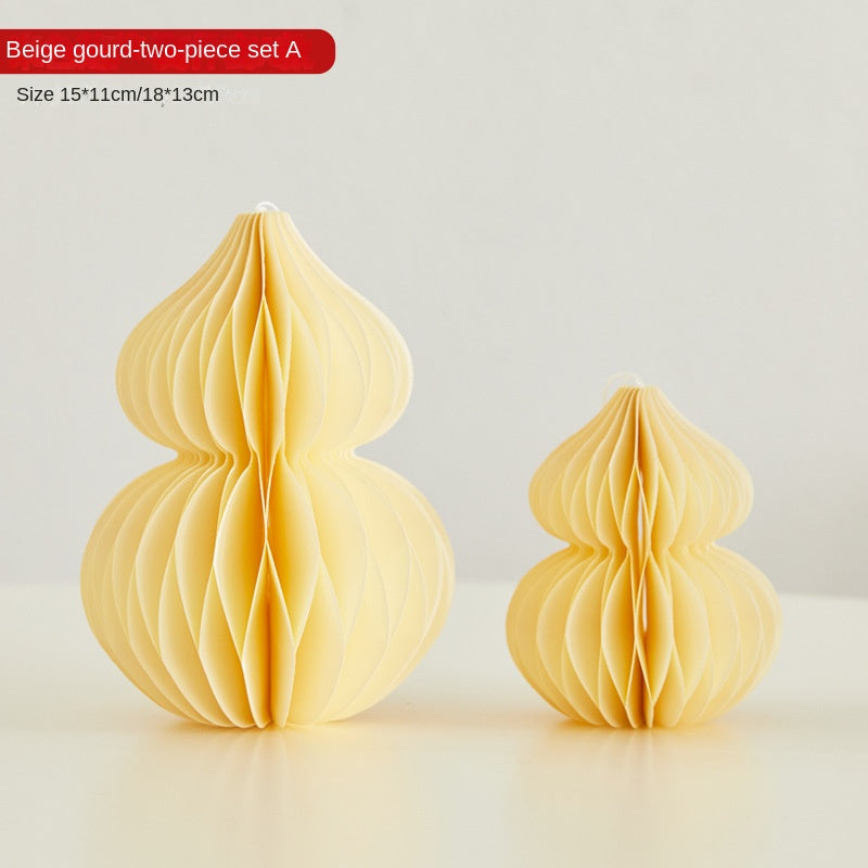Paper Folding Gourd Ornament for Festive Home Decor