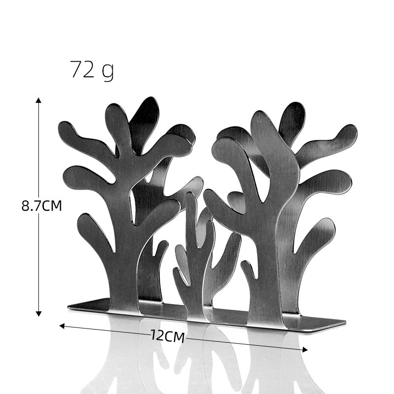Coral Paper Towel Holder Stainless Steel Tabletop Stand