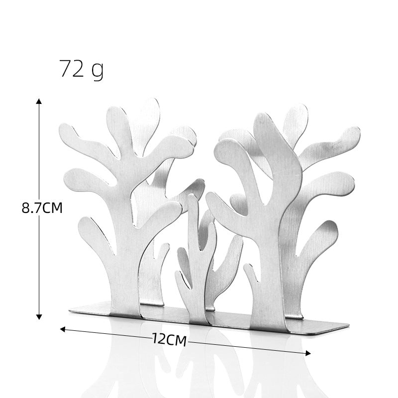 Coral Paper Towel Holder Stainless Steel Tabletop Stand