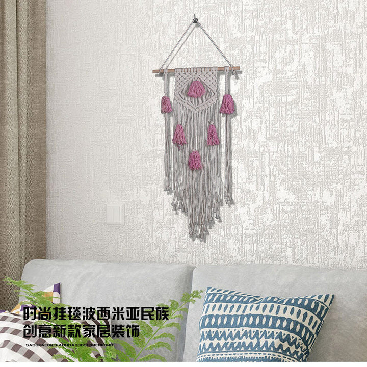 Bohemian Wall Tapestry for Warm, Textured Room Decor