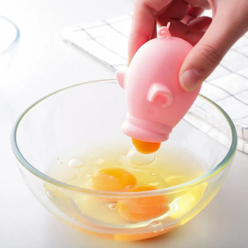 Silicone Egg Separator Pig for Clean Yolk Separation