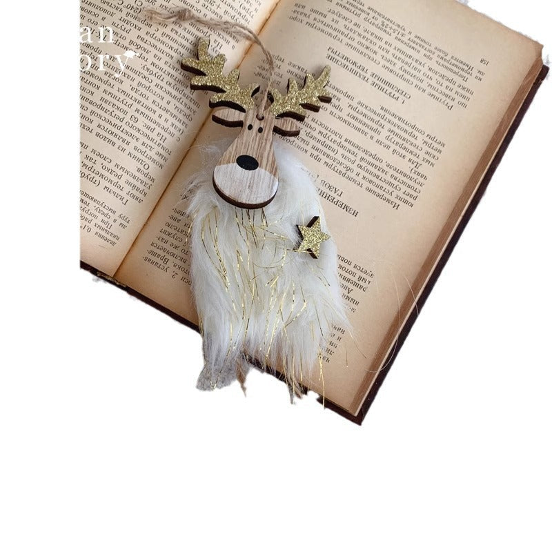 Wooden Reindeer Ornament for Rustic Christmas Charm