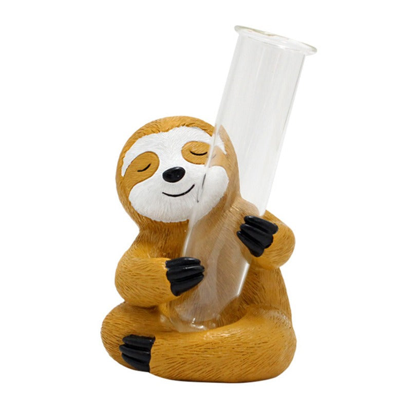 Sloth Vase Decor for Charming Small-Space Flower Displays