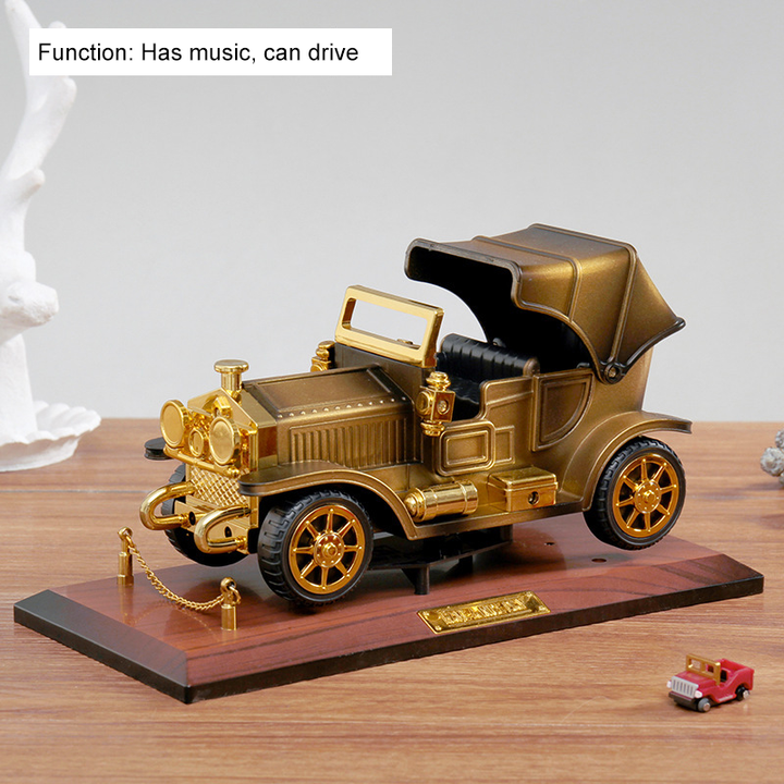 Retro Gramophone Vehicle Model With Music & Motion