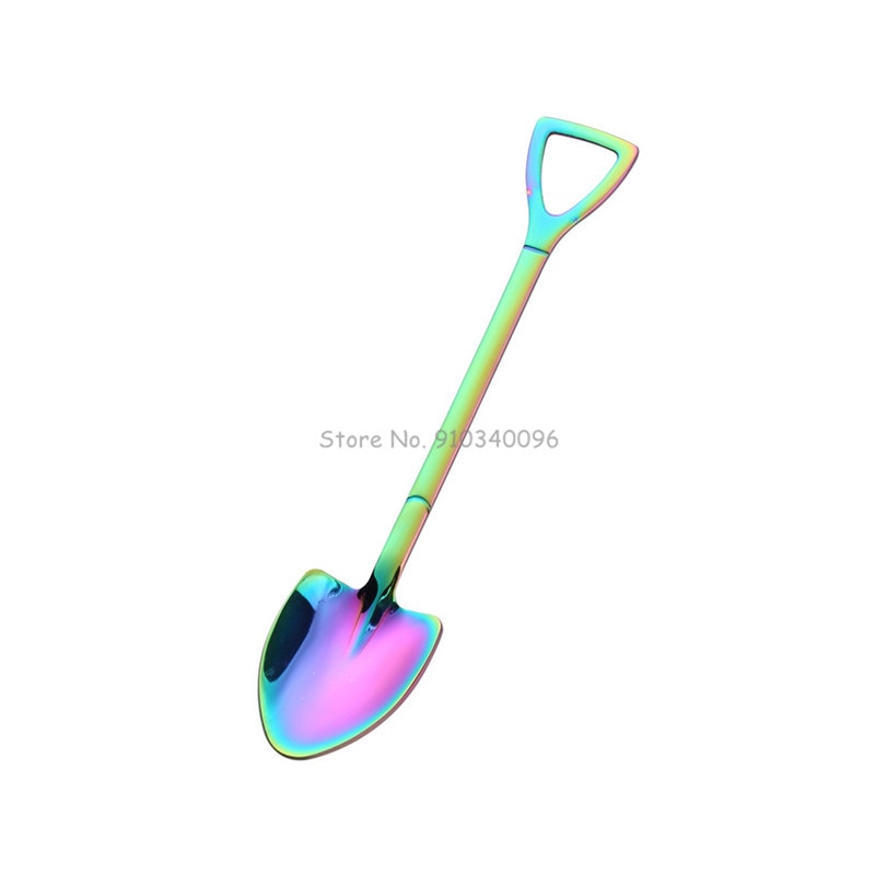 Retro Shovel Dessert Spoons for Stylish Coffee Serving