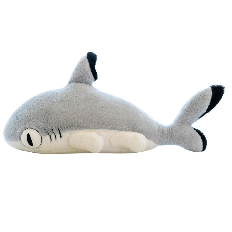 Oversized Shark Plush Pillow for Comforting Hugs & Decor