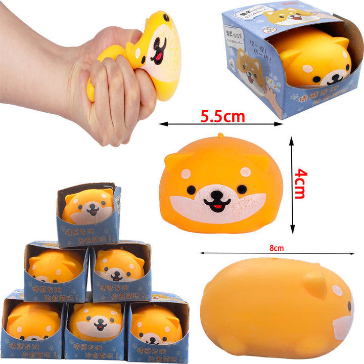 Shiba Inu Squeeze Toy for Instant Stress Relief Desk