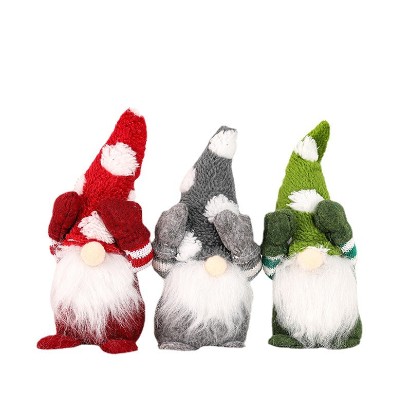 Christmas Gnome Figurine for Cozy Woodland Holiday Decor