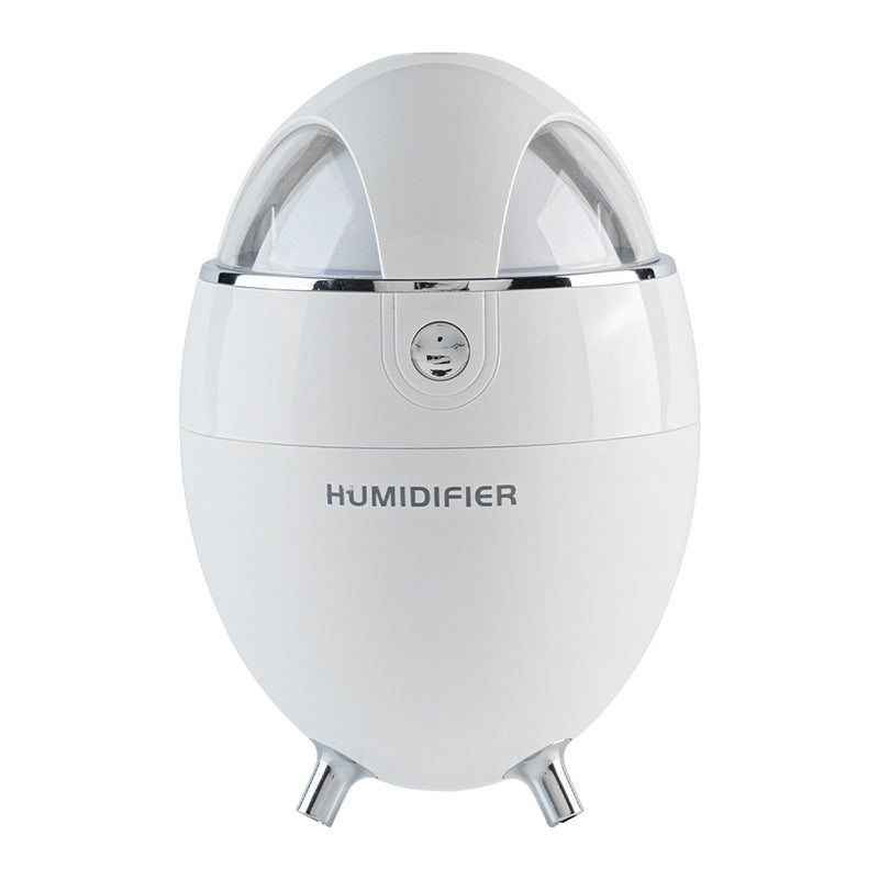 Egg-Shaped USB Humidifier with Color-Changing Night Light