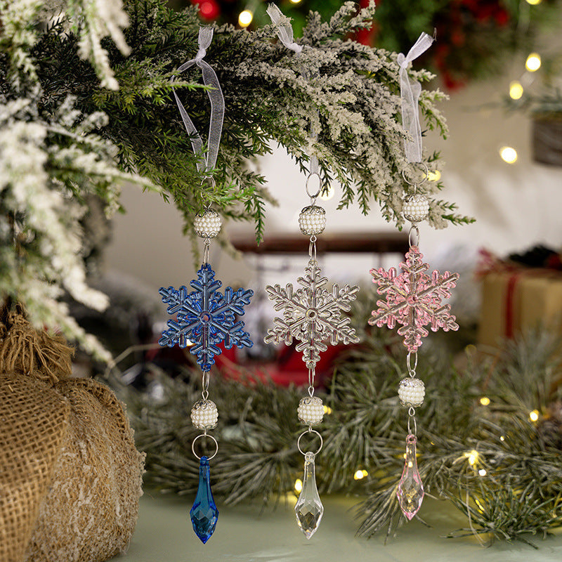 Snowflake Christmas Ornaments for Colorful Tree Sparkle