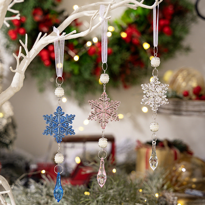 Snowflake Christmas Ornaments for Colorful Tree Sparkle