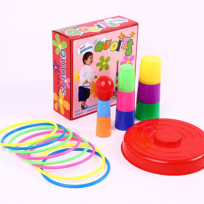 Stacking Ring Toss Toy for Active Indoor Family Play