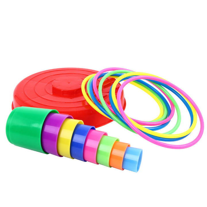 Stacking Ring Toss Toy for Active Indoor Family Play