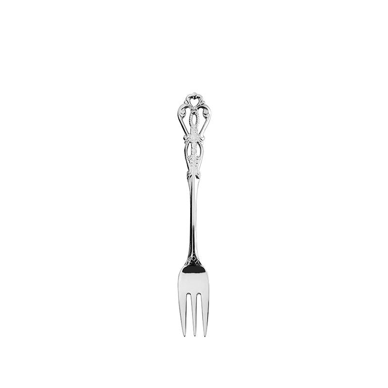 Stainless Steel Dessert Set 5 Piece, Ornate Vintage Style