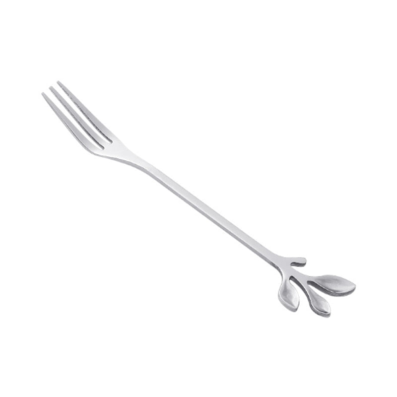 Leaf Branch Stainless Steel Dessert Spoon Fork Gift