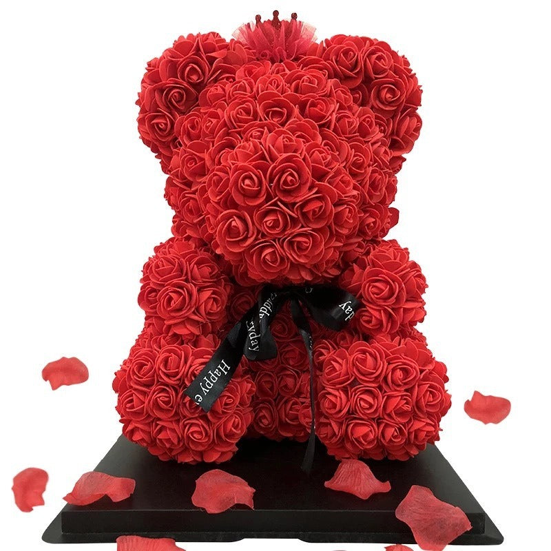 Rose Bear Gift Box – Everlasting Romantic Keepsake