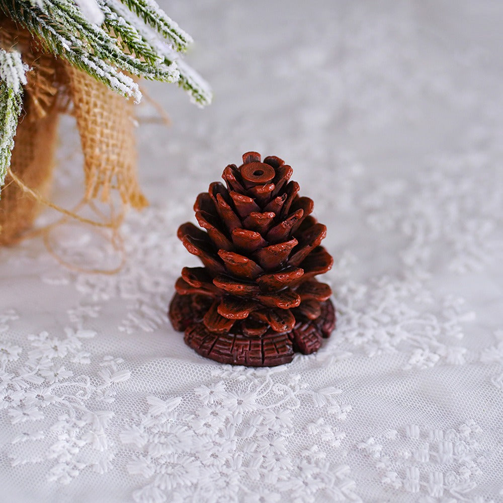 Pine Cone Incense Holder for Woodland Tabletop Calm