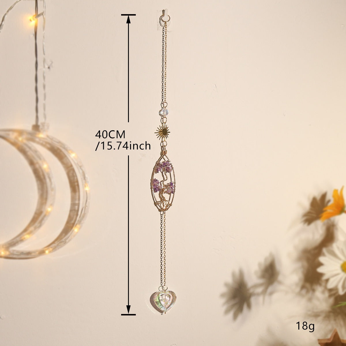 Crystal Sun Catcher Pendant for Celestial Rainbow Light