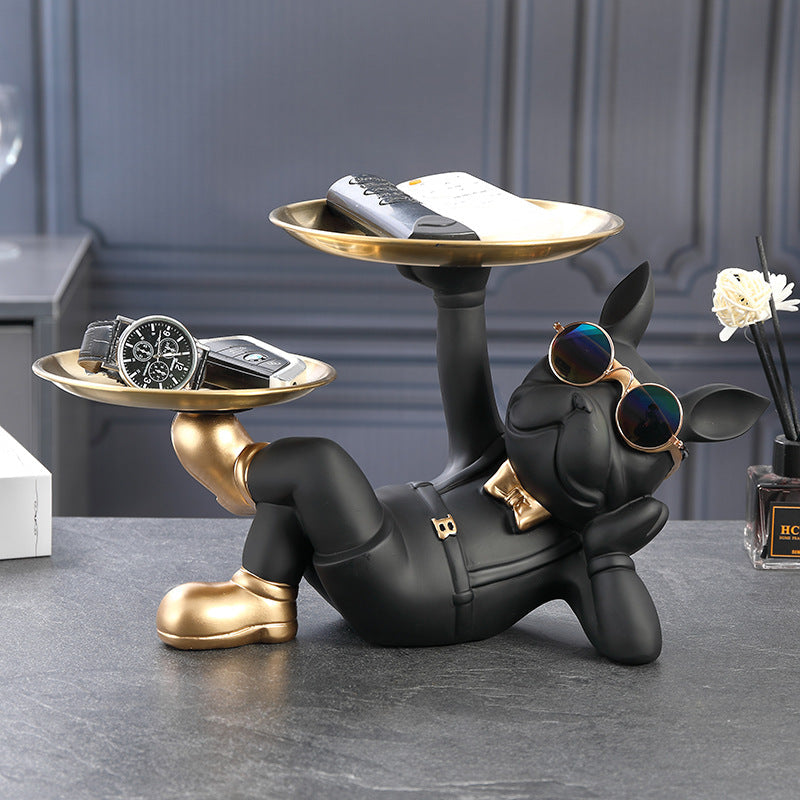 Dog Key Tray Organizer for Playful Entryway Storage