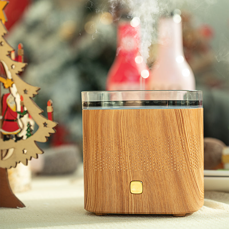 Wood Grain Ultrasonic Aroma Diffuser for Office Desk