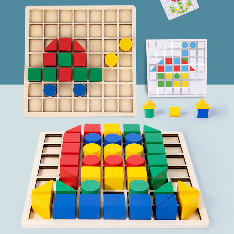 Wooden Block Puzzle Toy for Spatial Thinking Skills